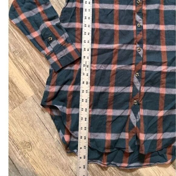 Target Knox Rose Long Sleeve Shirt Top Plaid Button Down small size Nwot - Picture 7 of 12